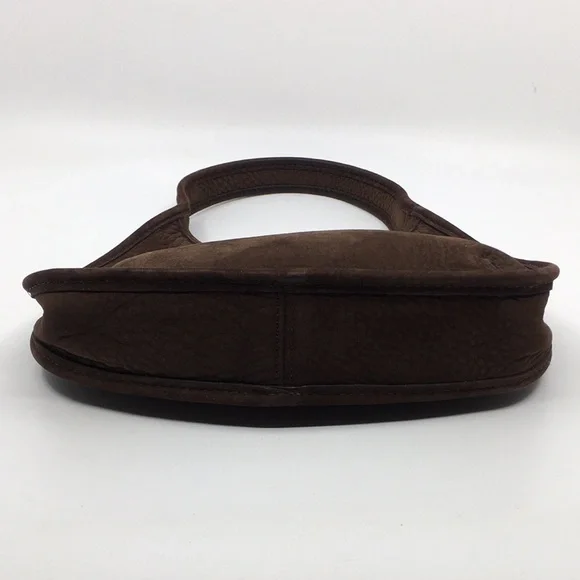 SOLD!!! Vintage Coach Mini Ergo 4399 Chocolate Brown Nubuc Suede Bag - Picture 3 of 16